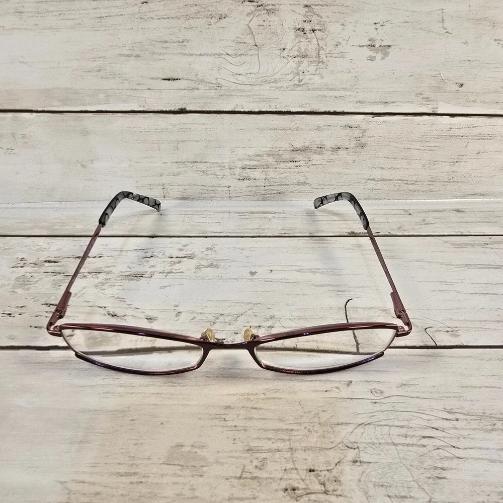 Kate Spade New York Oval Eyeglasses Burgundy Metal Frames Italy‎ 135mm 01W1